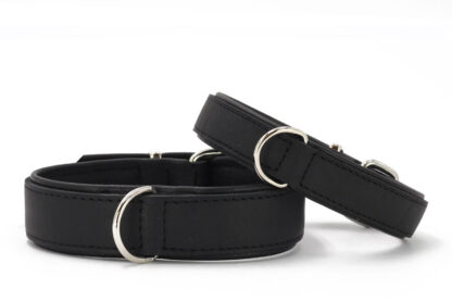 Halsband Klassik Premium schwarz-schwarz